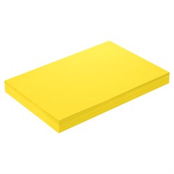 Бумага цветная ПЛОТНАЯ BRAUBERG, А4, 160 г/м2, 250 л., желтая, интенсив, для печати, творчества, 116674 - фото 14997823