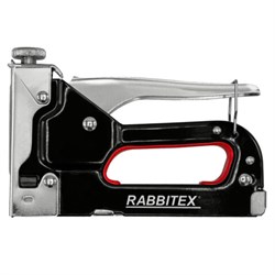 Степлер мебельный стальной регулируемый, тип скобы 53, высота скоб 4-14 мм, 200 скоб 8 мм в комплекте, RABBITEX (РАББИТЕКС), 671323 - фото 15006138