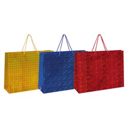 Пакет подарочный (1 шт.) 70x16x50 см, "BIG SIZE", голография, ассорти 3 цвета, ЗОЛОТАЯ СКАЗКА, 609732 - фото 15020839