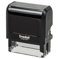 Оснастка для штампа, размер оттиска 58х22 мм, синий, TRODAT 4913 P4, подушка в комплекте, 52887 - фото 15033982