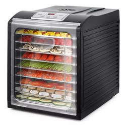 Сушилка для овощей KITFORT КТ-1908, 700 Вт, 18 поддонов, электронное управление, черная/серебристая - фото 15036507