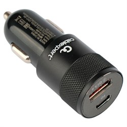 Зарядное устройство автомобильное CABLEXPERT 38 Вт, 3 А, QC3.0/PD, 1 х USB, 1 х Type-C, MP3A-UC-CAR24 - фото 15037777