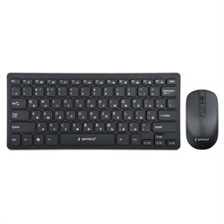 Набор беспроводной GEMBIRD KBS-9100, клавиатура 78 клавиш, мышь 4 кнопки, 1600 DPI, 2.4 ГГц, черный - фото 15037783