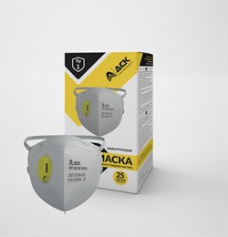 Респиратор складной DSK 5500 НК с клапаном, FFP1 - фото 15052811