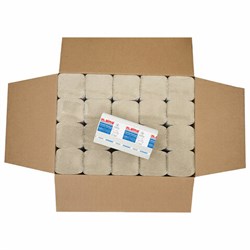 Полотенца бумажные 200 шт., LAIMA ECONOMY (H3), 1-слойные, натуральный цвет, КОМПЛЕКТ 20 пачек, 21х21,6 см, V-сложение, 115234 - фото 15054205