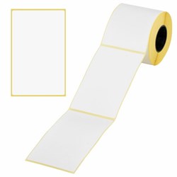 Этикетки термотрансферные, ПОЛУГЛЯНЕЦ, 75х120 мм, 300 этикеток в ролике, 115609 - фото 15054251