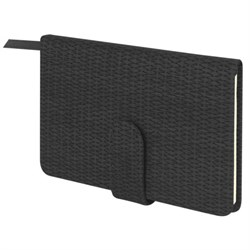 Еженедельник датированный 2026 МАЛЫЙ ФОРМАТ 95х155 мм, А6, BRAUBERG "Augustus", под кожу, черный, 117186 - фото 15054333