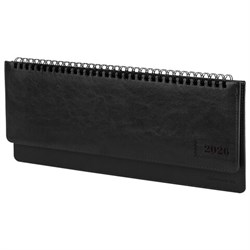 Планинг датированный 2026 305х140 мм BRAUBERG "Imperial", под кожу, черный, 117229 - фото 15054373