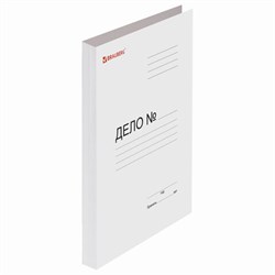 Скоросшиватель картонный мелованный BRAUBERG, гарантированная плотность 320 г/м2, белый, до 200 листов, 121512 - фото 15054471