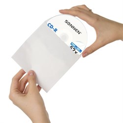 Конверты для CD/DVD (125х125 мм) с окном, бумажные, клей декстрин, КОМПЛЕКТ 25 шт., BRAUBERG, 123599 - фото 15054504