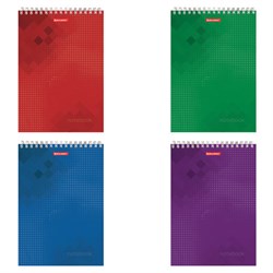 Блокнот БОЛЬШОЙ ФОРМАТ А4 200х290 мм, 80 л., гребень, картон, жесткая подложка, клетка, BRAUBERG, "Бизнес", 129804 - фото 15054662