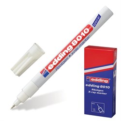 Маркер для рентгеновских пленок EDDING "8010", БЕЛЫЙ, 0,8 мм, круглый наконечник, на лаковой основе, E-8010/49 - фото 15054844
