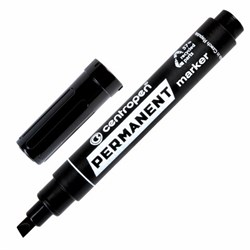 Маркер перманентный CENTROPEN 8576, ЧЕРНЫЙ, скошенный наконечник, 1-4,6 мм, 5 8576 0112 - фото 15054860