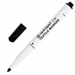 Маркер для ткани ЧЕРНЫЙ CENTROPEN "Textile Marker", круглый наконечник, 1,8 мм, 2739, 5 2739 9212 - фото 15054862