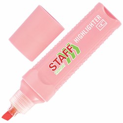 Текстовыделитель STAFF "EVERYDAY HL-707", ПАСТЕЛЬНЫЙ РОЗОВЫЙ, линия 1-5 мм, скошенный наконечник, 152545 - фото 15054922