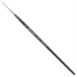 Кисть художественная профессиональная BRAUBERG ART CLASSIC, синтетика мягкая под колонок, круглая, № 00, короткая ручка, 200684 - фото 15055090