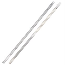 Линейка металлическая 100 см, BRAUBERG, европодвес, 210311 - фото 15055137