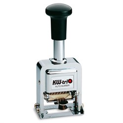 Нумератор KW-trio, 6-разрядный, автоматический, металлический, 20600 - фото 15055486