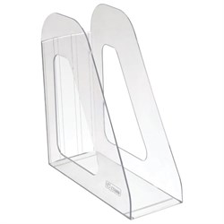 Лоток вертикальный для бумаг "Фаворит" (233х240 мм), ширина 90 мм, прозрачный, ЛТВ-30498 - фото 15055593