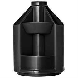 Подставка-органайзер "Mini Desk", вращающаяся, 107х107х140 мм, 10 отделений, черная, ОР70 - фото 15055600