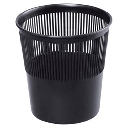Корзина для бумаг BRAUBERG сетчатая, 9 л, черная, 237001 - фото 15055665