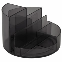 Подставка-органайзер BRAUBERG DELTA, 6 отделений, 130х130х90 мм, тонированная серая, 238101 - фото 15055753