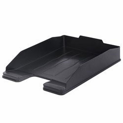 Лоток горизонтальный для бумаг BRAUBERG ECONOMY, 340х255х60 мм, черный, 238106 - фото 15055757