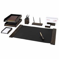Набор настольный GALANT "Blackwood" из дерева, 8 предметов, цвет "чёрное дерево", 238165 - фото 15055769