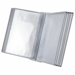 Демосистема настольная/настенная на 10 панелей, с 10 серыми панелями А4, STAFF "Profit", 238217 - фото 15055778