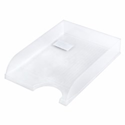 Лоток горизонтальный для бумаг BRAUBERG "Standard", 350х253х65 мм, прозрачный, 238349 - фото 15055823