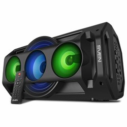 Колонка портативная SVEN PS-680, 2.0, 65 Вт, Bluetooth, FM, USB, microSD, черный, SV-020187 - фото 15055871