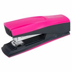 Степлер №24/6, 26/6 BRAUBERG "SUPER", до 30 листов, маджента и черный, 272740 - фото 15056042