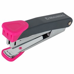 Степлер №10 металлический BRAUBERG "UNIVERSAL GT", до 16 листов,с антистеплером, красный, 272751 - фото 15056053
