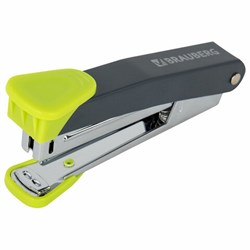 Степлер №10 металлический BRAUBERG "UNIVERSAL GT", до 16 листов, с антистеплером, зеленый, 272752 - фото 15056054