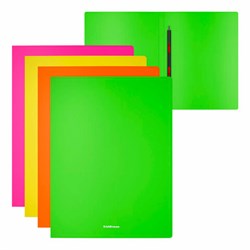 Папка с металлическим скоросшивателем ERICH KRAUSE "Matt Neon", 17 мм, до 150 листов, ассорти 0,6 мм, 50131 - фото 15056144