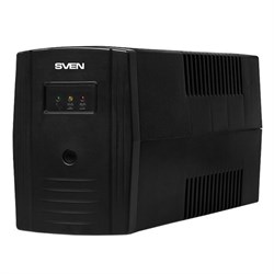 Источник бесперебойного питания SVEN Pro 600, 600VA (360W), 2 евророзетки, SV-013837 - фото 15056451