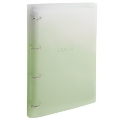 Тетрадь на кольцах БОЛЬШАЯ 305х235 мм А4, 120 л., пластик, с разделителями, BRAUBERG, Зеленый, 404625 - фото 15057798