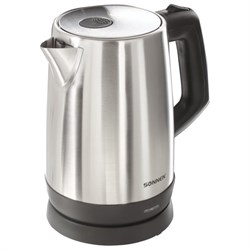 Чайник SONNEN KT-1785, 1,7 л, 2200 Вт, закрытый нагревательный элемент, нержавеющая сталь, 453420 - фото 15057895
