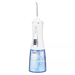 Ирригатор для полости рта KITFORT КТ-2913, портативный, емкость резервуара 0,35 л, 2 насадки, белый - фото 15058033