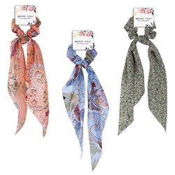 Резинка для волос 30 см, скранч, с хвостиками, АССОРТИ, MONTE VITA (МОНТЕ ВИТА), 457076 - фото 15058149