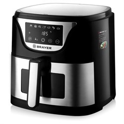 Аэрогриль BRAYER BR2037, 1500 Вт, 5 л, 7 программ, таймер, сенсорное управление, нержавеющая сталь - фото 15058233
