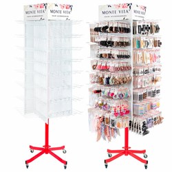 Стойка для размещения товара напольная MONTE VITA (МОНТЕ ВИТА), 211x58x58 см, 150 крючков, 507505 - фото 15058261