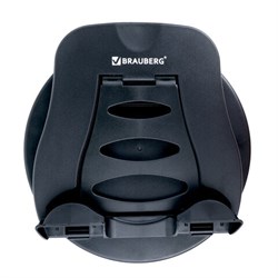 Подставка для ноутбука, планшета 220х210х165 мм, вращающаяся, черная, BRAUBERG, 513794 - фото 15058337