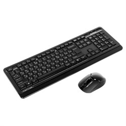Набор беспроводной A4TECH Fstyler FG1010, USB, 104 клавиши, мышь 4 кнопки + 1 кнопка-колесо, черная, 1147570 - фото 15058357