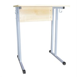 Стол-парта 1-местный нерегулируемый "Умник", 600х500х760 мм, рост 6, серый каркас, ЛДСП клён - фото 15058694