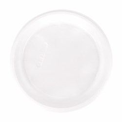 Одноразовые тарелки плоские, КОМПЛЕКТ 100 шт., пластик, d=220 мм, БЮДЖЕТ, белые, ПС, холодное/горячее, LAIMA, 600943 - фото 15058911