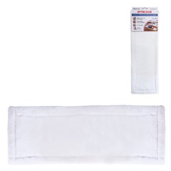 Насадка МОП плоская для швабры/держателя 40 см, карманы (ТИП К), плотная микрофибра, LAIMA "Бюджет", 603117 - фото 15059050