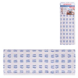 Насадка МОП плоская для швабры/держателя 40 см, карманы (ТИП К), микрофибра/абразив, LAIMA, 603120 - фото 15059052