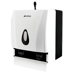 Диспенсер для полотенец KSITEX (Система H3/Н1), ZZ (V) и в рулонах, белый, ТН-8218A - фото 15059129