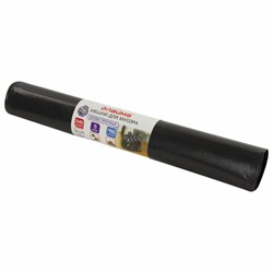 Мешки для мусора 240 л черные в рулоне 5 шт. особо прочные, ПВД 80 мкм, 90х140 см, LAIMA, 605339 - фото 15059186